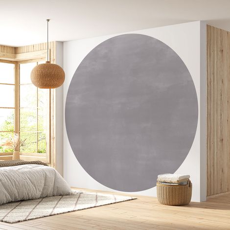Papier peint rond / cercle - Couleur Tendance - 644 - Diamètre 30 cm (1/4)