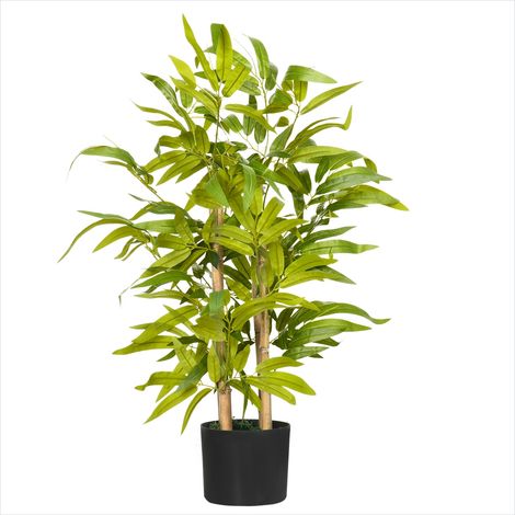 Plante artificielle Bambou artificiel en pot 60 cm réaliste Vert (1/5)