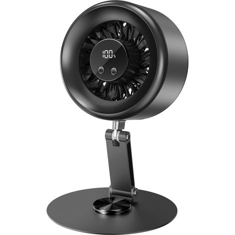 Ventilateur USB, ventilateur de table silencieux à batterie, écran (1/5)