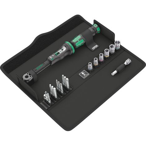 Set di chiavi dinamometriche Wera Click-Torque A 6 Set 1 da 20 pezzi 2,5 - 25 Nm 1/4 "