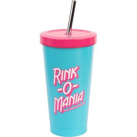 Gobelet avec paille et couvercle Tasse de voyage en acier inoxydable de 550 ml Tasse de voyage avec paille (1/5)
