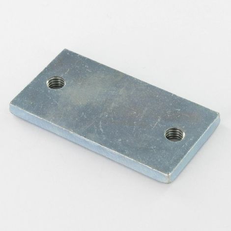 PLAQUETTE 2 Trous 75X40X6 M8 Acier zingué-30 pièces