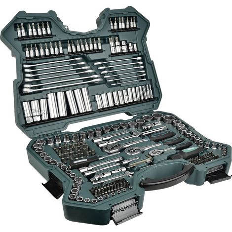 Brüder Mannesmann Steckschlüsselsatz metrisch 1/4" (6.3 mm), 3/8" (10 mm), 1/2" (12.5 mm) 215teilig