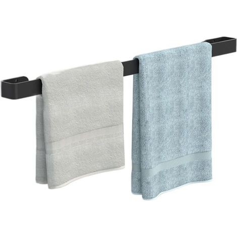 Portasciugamani, barra portasciugamani singola, quadrato nero (dimensioni: 40 cm) (1/3)