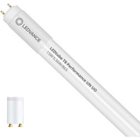 LED Röhre T8 G13 120cm Glas 15W 160 lm/W LEDVANCE No Flicker 6500K Kaltweiß Nein (1/5)