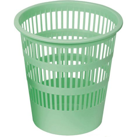 Papelera rejilla plastico 12 Litros Verde (1/4)