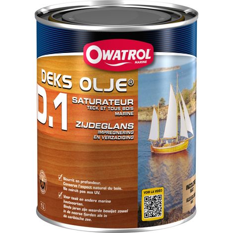 Owatrol – Saturateur bois exotiques 2.5L – Finition huilée – Excellente pénétration pour teck et acajou – Application facile au pinceau ou rouleau