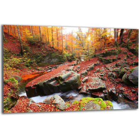 PLAQUE DE PROTECTION EN VERRE POUR POÊLE 80X52 PAYSAGE (1/5)