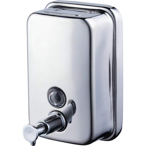 AquaForge Doppelspender für Seife, Shampoo und Duschgel, Chrom-Finish, Edelstahl 304, 800 ml (1/5)