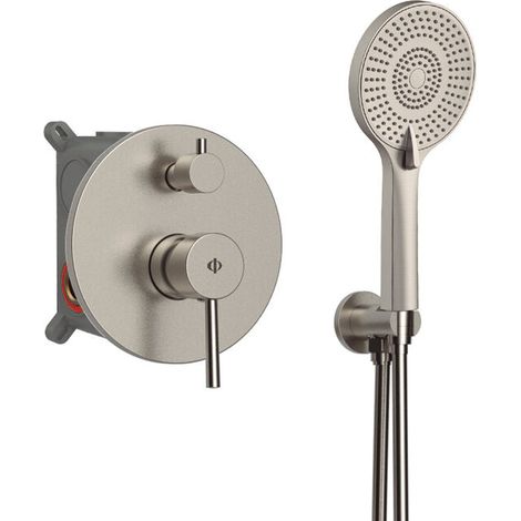 Kit exterior para ducha empotrada Sirio Níquel (1/5)