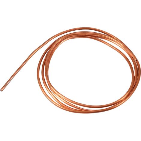 Tube en cuivre à microbore, Tube en cuivre, Tube en cuivre souple, Tubes en laiton pour l'artisanat, Tube en cuivre pour la plomberie de réfrigération OD 4mm x ID 3mm (1/5)