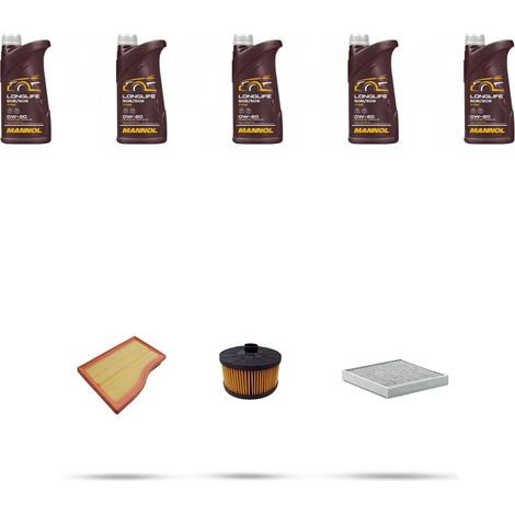Kit tagliando 3 FILTRI e 5L OLIO compatibile con Mercedes Classe B (W247) 180 Hybrid 100kw dal 2022 (1/4)
