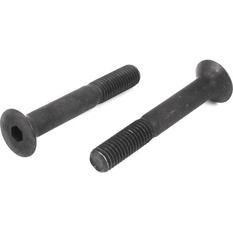 M10 x 70mm 10,9 légierter Stahl Innensechskant-Senkkopf-Flachkopfschrauben 2 STÜCKE