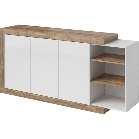 Aparador Balcira 106 , 86x180cm, Número de puertas: 040cm, Aglomerado laminado (1/4)