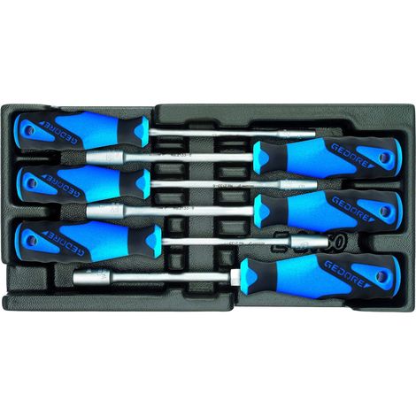 Jeu cles a douille GEDORE 6 pieces en module ABS (1/5)