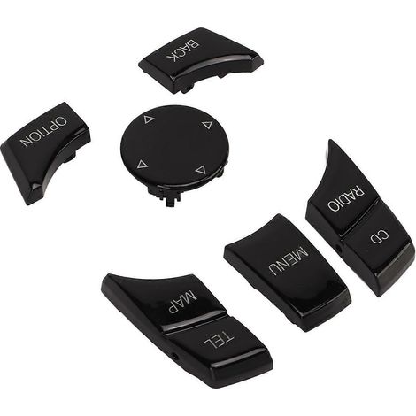 Lot de 6 boutons de commande multimédias, finition laquée noire, plug & play pour Série 3, Série 5, F30, F10