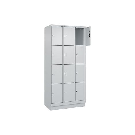 kaiserkraft Armadietto a 4 piani Evolo PLUS 3 scomparti (1/2)