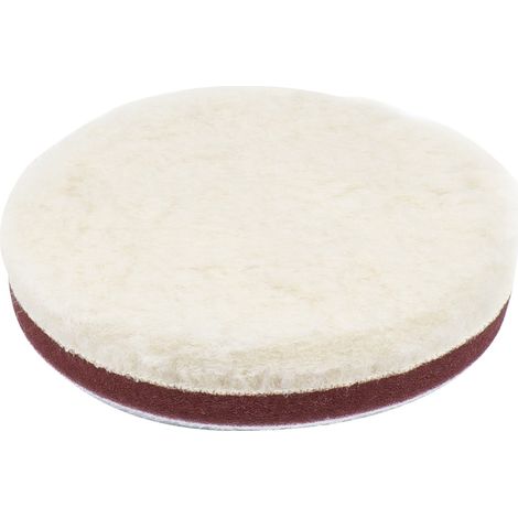 Almohadilla de pulido de lana, mediana, con velcro, 125 mm AMiO-03705 (1/3)