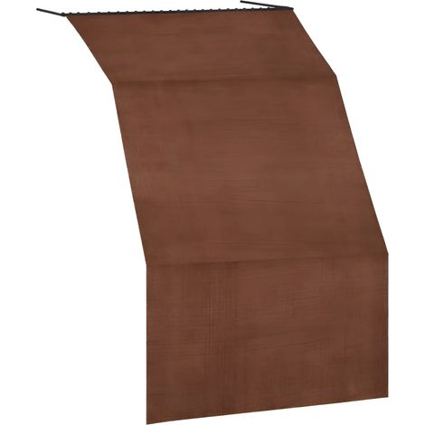 Tenda da Sole Cotone 140x250 Marrone Lavabile Anelli Ganci Sacchetto