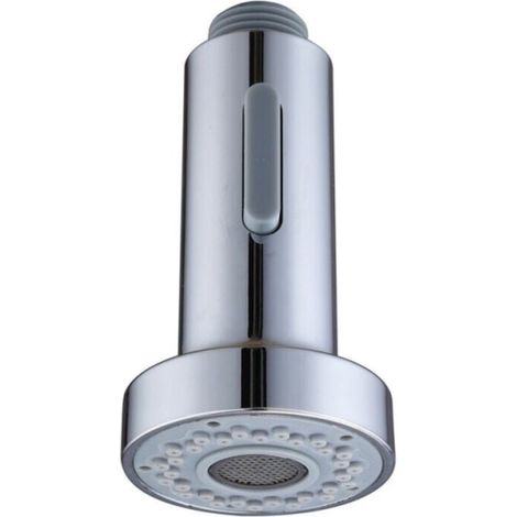 Robinet de douche de cuisine chromé monobloc, pommeau professionnel, 2 niveaux de pression - AquaForge (1/4)