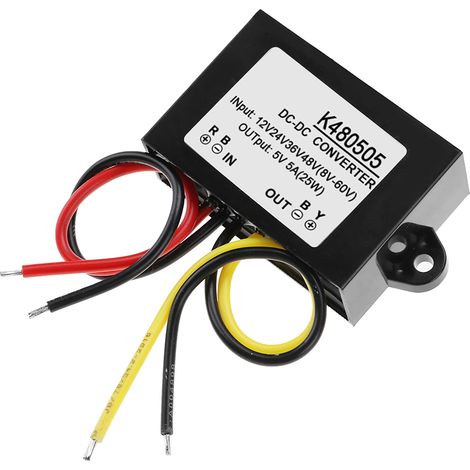Module d'alimentation abaisseur de tension DC-DC 12V/24V/36V/48V vers 5V 5A (1/5)