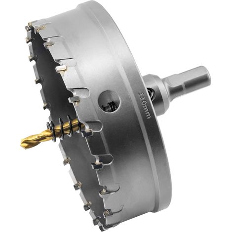 110mm Scie Cloche de TCT Carbure en Métal, Tungstène Foret Trépans pour Métal, l'acier inoxydable, fonte, fer, Aluminium, laiton et plastique (1/5)