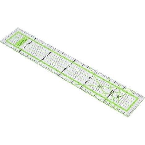 Outil de couture DIY de règle de piquage transparent de 5x30cm pour la conception, la mise en page, la courtepointe