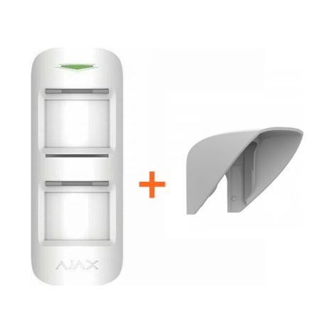Ajax MotionProtect Outdoor Rivelatore PIR esterno bianco + Tettuccio - 38197 - 12895