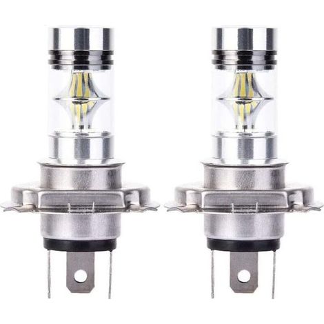 2x H4 Cree 100W 20SMD Superhelle LED-Nebelscheinwerfer Weiß 6000K