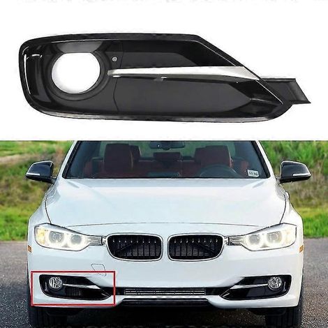 Nebelscheinwerfer-Schutzgitter links und rechts mit Chromleiste, passend für BMW 3er F30 F31 (2011–2017), Teilenummern: 51117300737 und 51117300738 (1/5)