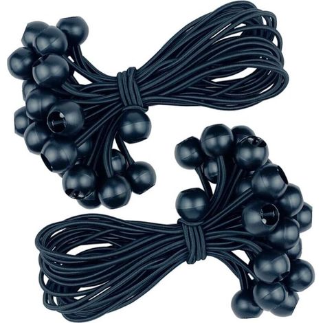 Corde elastiche da 23 cm – Confezione da 25 pezzi per teloni, tende, trampolini e borse – Resistenti e versatili