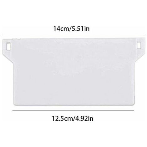 NALOOKAMIC ZM. 10pcs Plaque de Lestage Store Californien Poids Lest Stores Verticaux Plaque Lestage Store Lamelle Verticale 127mm Pièce Rechange Blanche