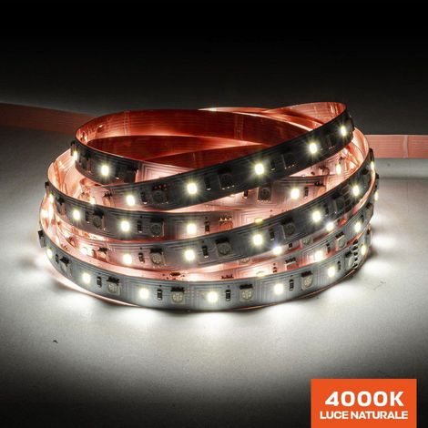 Striscia Led RGB+W 24V 90W IP20 PCB 12mm bobina da 420 SMD 2835 e 4040 - Naturale 4000K (1/5)