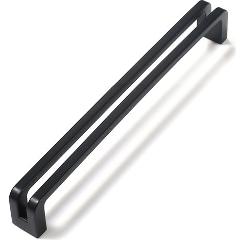 Lot de 6 Poignée Meuble Noire 192 mm Poignee de Meuble Cuisine Poignee Placard Poignée Tiroir (1/5)