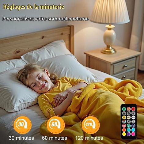 B22 Ampoule rechargeable avec Télécommande, Couleur RVB
