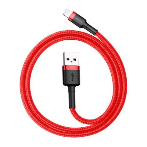 Baseus Lightning Cafule Cable 2.4A 0.5m Red + Red (CALKLF-A09) Red
