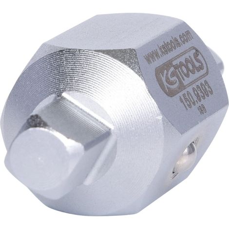 KS Tools 150.9393 Bussola p.tappi di scarico olio,quadra,8mm+3/8" (1/4)