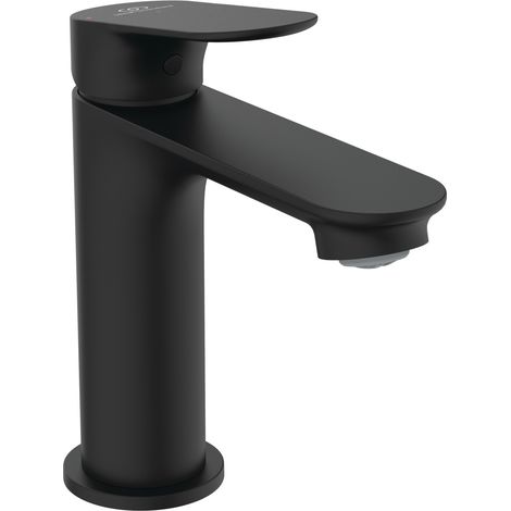 Ideal Standard Alero miscelatore lavabo, altezza bocca 100 mm, rubinetto a risparmio idrico, particolarmente resistente, senza piletta di scarico – Nero Opaco (48 x 150,5 x 154 mm) (1/4)