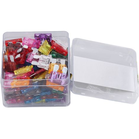 Kit de 100 fusibles à lames (2A, 3A, 5A, 7,5A, 10A, 15A, 20A, 25A, 30A, 35A) - Normes pour véhicules de loisirs (RV) - Protection automobile (1/5)