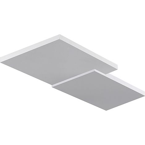 Applique LED BEN 27W Lumière Indirecte 2700K 2500lm Aluminium Peint Blanc, Design Carré Gradable Coupe de Phase - Groupe Rossini (1/3)