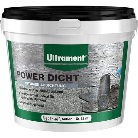 ULTRAMENT Power Dicht, Schwarz, 5 Ltr (1/3)