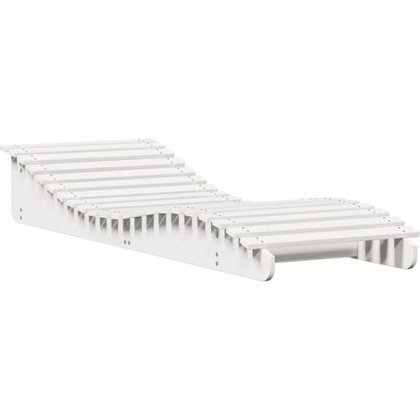 Maison Exclusive - Lettino Prendisole Bianco 205x70x31,5 cm in Legno Massello Pino
