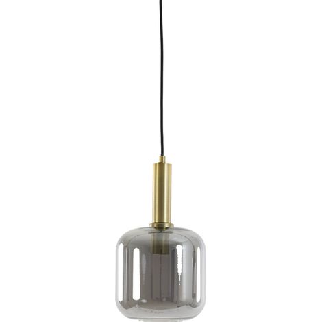 Light & Living - suspension - Lekar - bronze - verre - lampe en