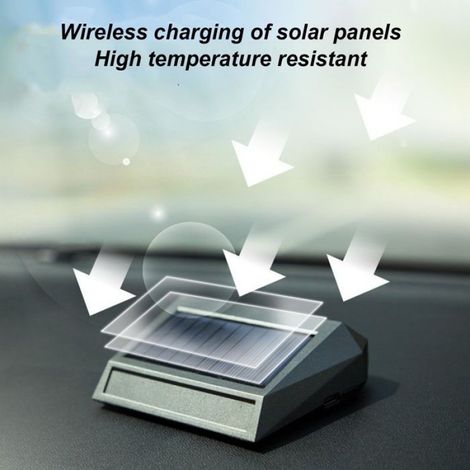 Purificateur D'Air Auto - Panneaux Solaires Intégrés - Ozone Déodorant - Pour Voiture - 1 Pièce (1/5)