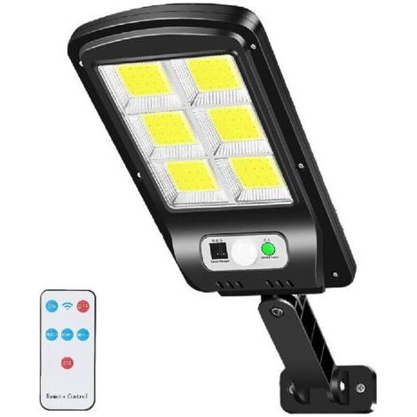 1 Stück Solarlampe für den Außenbereich, 6000 lm, LED-Straßenlaterne, Solarlicht, Flutlicht, Bewegungsmelder, 3 Modi, IP67, wasserdicht, für Garten, Garage, Hof, Treppen, Terrasse (1/5)