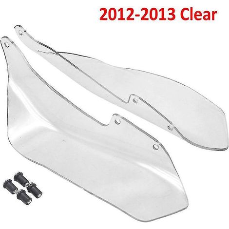 Panneaux latéraux pour Yamaha XT1200Z Super Ténéré (2012-2021) : déflecteurs de vent, pare-brise et protège-mains (2012-2013) transparents. (1/5)