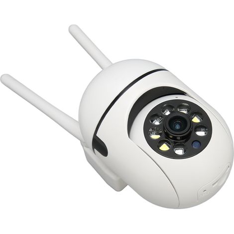 Caméra de sécurité domestique intelligente WiFi sans fil 2,4/5 GHz Full HD 1080p avec vision nocturne, détection de mouvement, communication bidirectionnelle, prise UE 100-240 V (1/5)