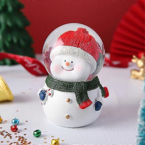 Boule de Noël lumineuse en cristal pour personnes âgées, décoration de bureau en plexiglas, cadeau de Noël pour enfants.