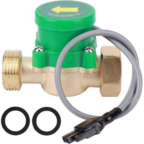 HT-120 220v 3/4 "fileté 60W pompe à eau capteur de débit pression électronique interrupteur de commande automatique pour douche basse pression d'eau chauffage solaire circulation de l'eau (1/5)