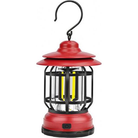 Outdoor-Campinglaterne, 2 Beleuchtungsmodi, Haken, tragbare Lampe mit hoher Leuchtkraft, ideal für Notfallsituationen beim Camping, Wandern und Angeln. (1/5)